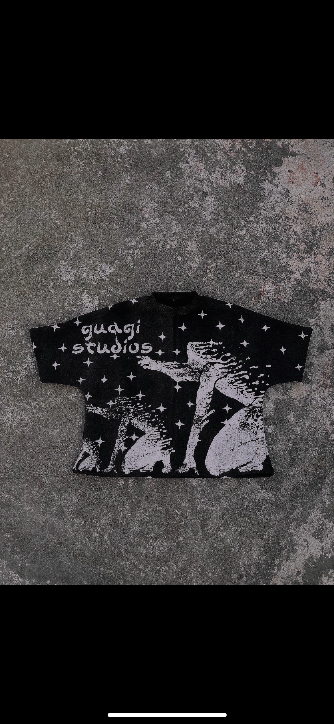 Black GUAGI "Growth" Oversized Tee